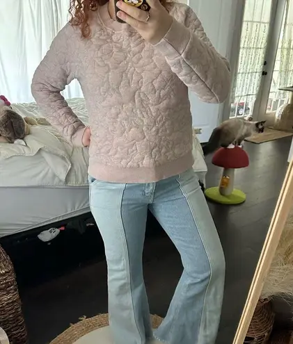 prAna Women’s Medium Pink Carin Quilted Sweatshirt