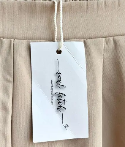 Bermuda Soul fetch women high waist beige shorts NWT small