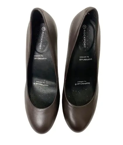 ROCKPORT ADIPRENE BY ADIDAS PLATFORM HEELS BROWN SIZE 7M