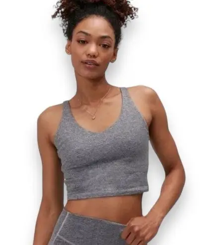 Spiritual Gangster  Womens Exhale Tech Bra Tank Heather Gray XS NWT