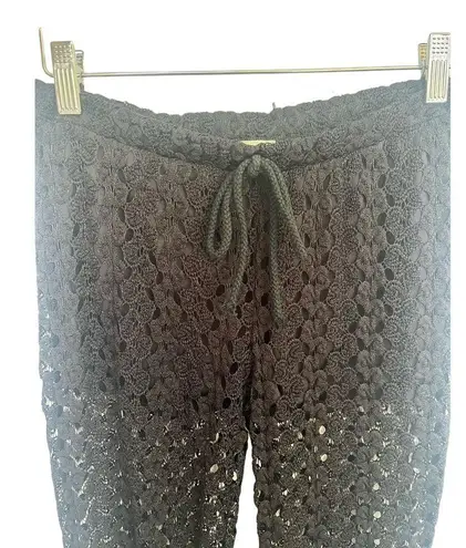 Audrey Black Lace Flare Pants Small