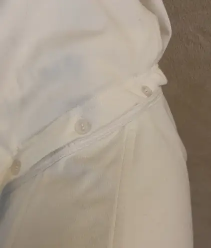 EUC White Button Jacket with Hood Size M