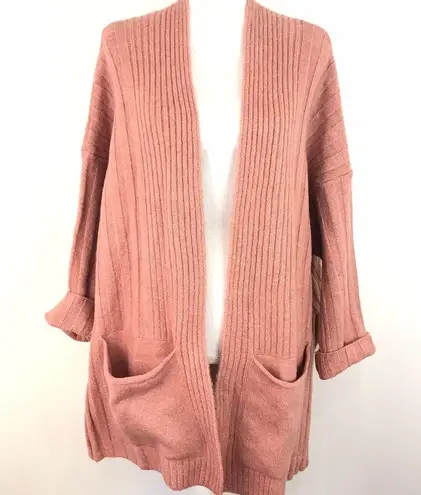 Topshop NWT  Oversized Cardigan Sweater Mauve Pink