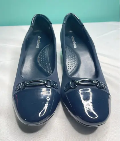 Dressbarn Patent Leather Flats with Buckle Accent S