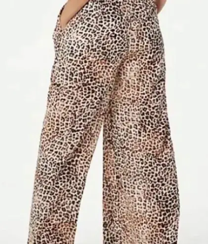 Haute Hippie TRIBE LILLIAN ANIMAL PRINT PULLON ELASTIC WAIST WIDE LEG PANTS XS