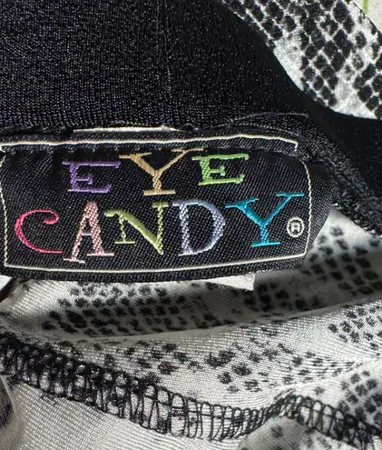 Eye Candy PYTHON SNAKESKIN STRAPPY BODYCON MIDI DRESS