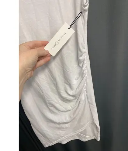 Treasure & Bond Shift Dress Womens Small White Sleeveless Boat Neck Hipster B47