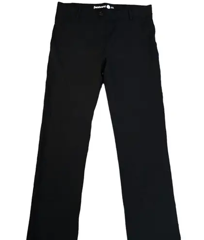 Betabrand  Straight-Leg Classic Dress Pant Yoga Pants L Black W0076 Work Business