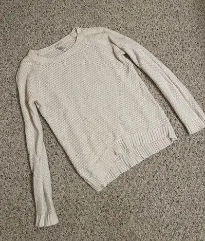 Aeropostale White Knit Chunky Sweater Size M Size M