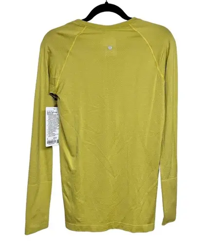 Lululemon NWT  Swiftly Tech Long Sleeve YLWP Yellow Pear Size 8