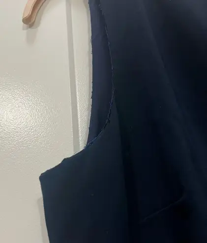 Badgley Mischka FLAWED Navy Blue Sleeveless Mini Dress Size 16 US