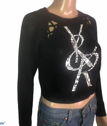 Young & reckless  logo cropped sweater