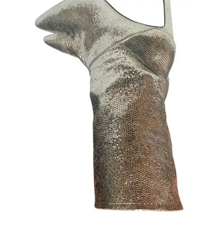 ALLSAINTS NEW! NWT ALL SAINTS Orlana Womens Metallic Pointed Toe Mid-Calf Boots size 6