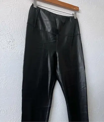 Wilfred Aritzia  Rebelle  Faux Leather Pants High Rise Black Leggings M