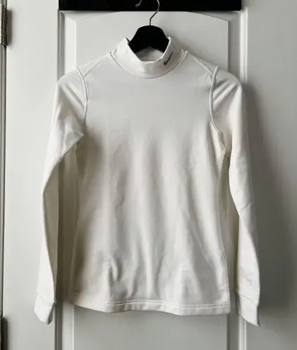 Nike Fit White Long Sleeve Shirt