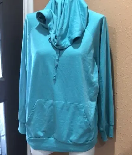 Joe Boxer  light teal hooded sweatshirt