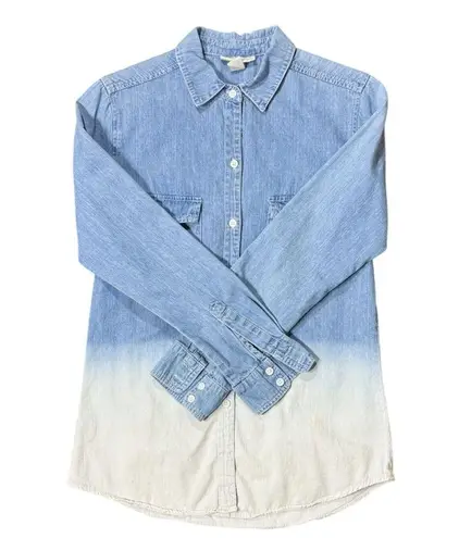 Bella de Jour Size S Women Denim Dip Dyed Denim Button