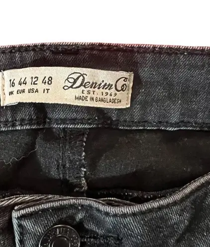 Demin Co. Size 12 Black Skinny Jeans