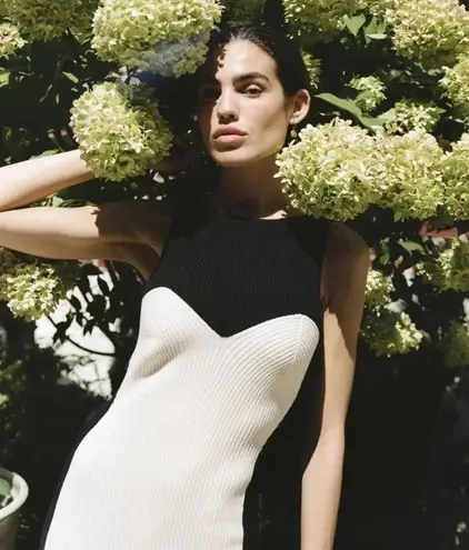 Mara Hoffman Aleks Ribbed-Knit Cotton Maxi Dress Size XS