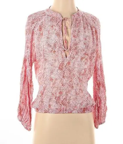 Poupette st Barth Pink Patterned Women's Top xs