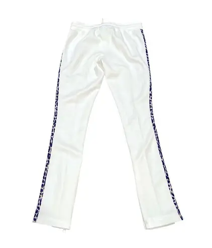 Pam & Gela OFF-WHITE Leopard Animal Print Side Trim Women's Pants