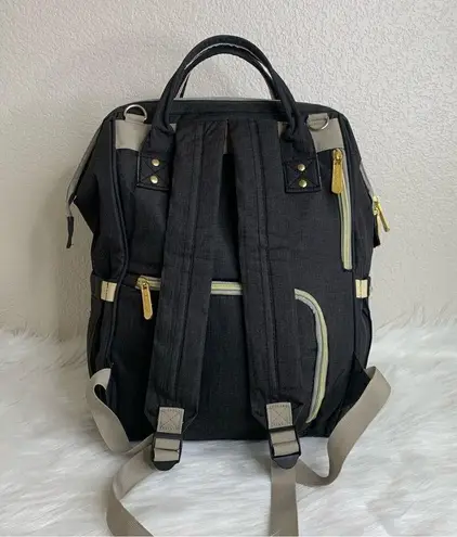 Maydolly Baby Girl or Boy Waterproof Travel Diaper Backpack Bag Black