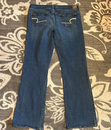 American Eagle  stretch slim boot cut jeans. Excellent condition. Distressed.