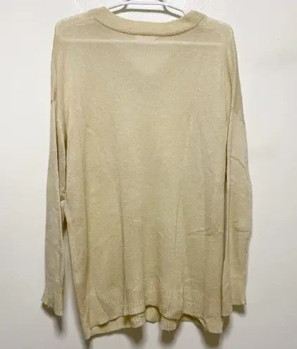 Oak + Fort Tan V-Neck Sweater