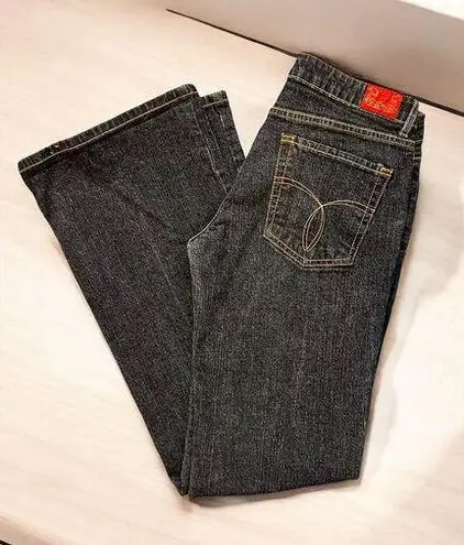 Paris Blues Vintage Y2K  jeans flare low rise size‎ 9 medium dark wash 2000s