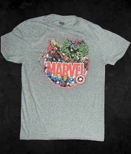 Marvel Woman's Avengers Characters Grey T-Shirt Medium