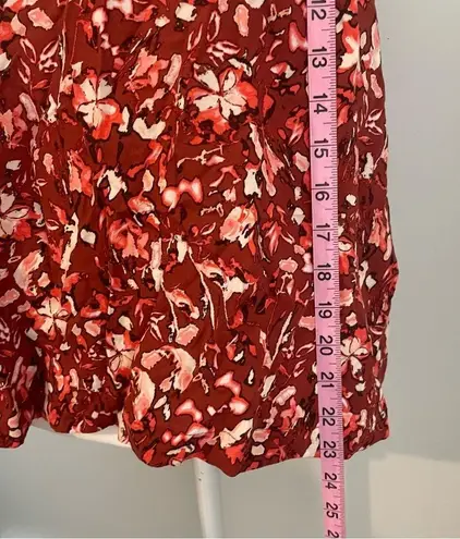 Treasure & Bond NWOT Rust Red Orange Floral Print Strappy Cami Blouse Top New