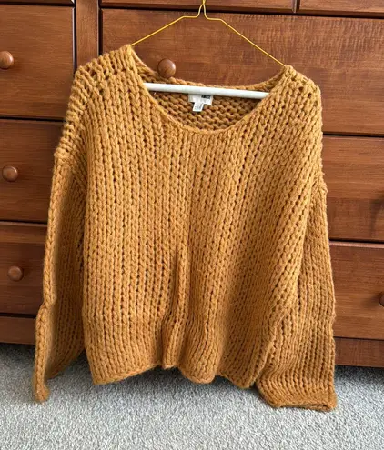 Society Amuse Mustard Sweater