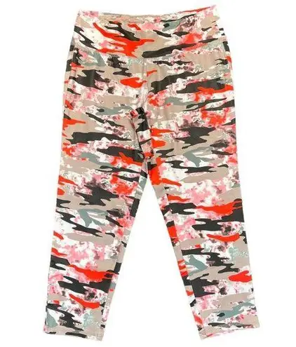 Kristin Nicole Womens Leggings Camo Print Athletic Workout Casual Capri Medium