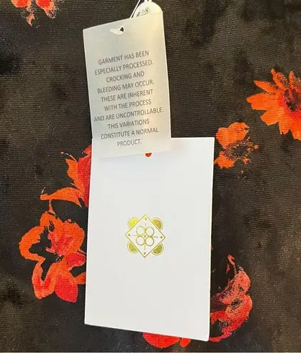 WAYF Dress Clique Ruched Long Sleeve Velvet Minidress in Red Roses Sz M NWT