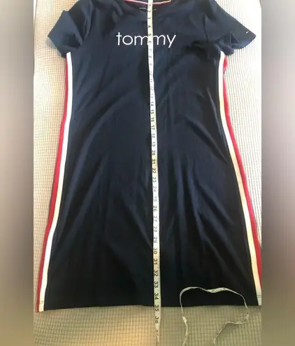 Tommy Hilfiger  women’s navy blue side striped T/shirt dress in size M new