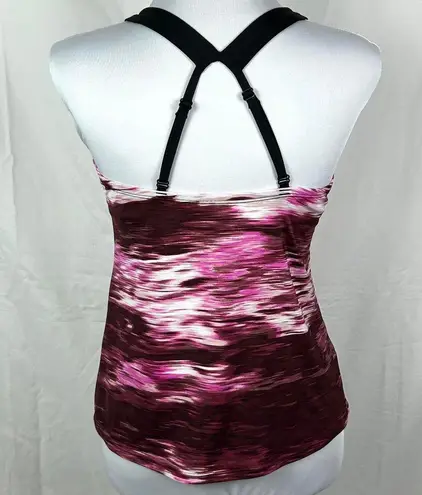 Nike Purple And Pink Tankini Top