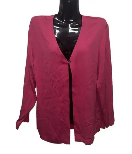 Valerie Stevens Women's Pink Silk Blend Cardigan Sweater Size S