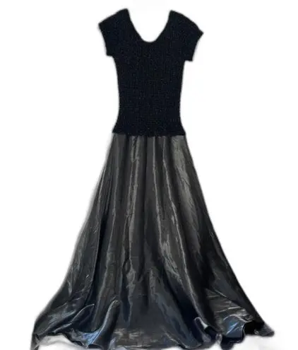 JS Collections Stretchy Bodice Taffeta Skirt Formal Evening Gown Size 8