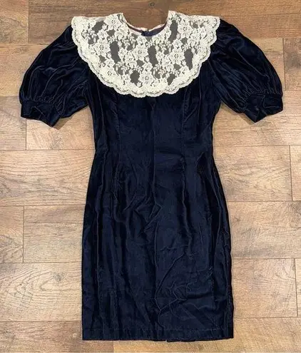 Jessica McClintock Vintage Gunne Sax Velvet Dress