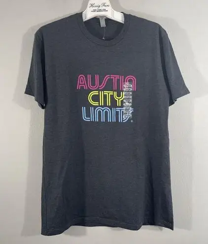 Next Level Apparel Austin City Limits Women Large Grey Crewneck Pullover T-Shirt