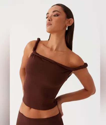 Peppermayo PEPERMAYO solace soul Chic Brown Maxi Skirt with Flowing 🤍 thumbnail 15