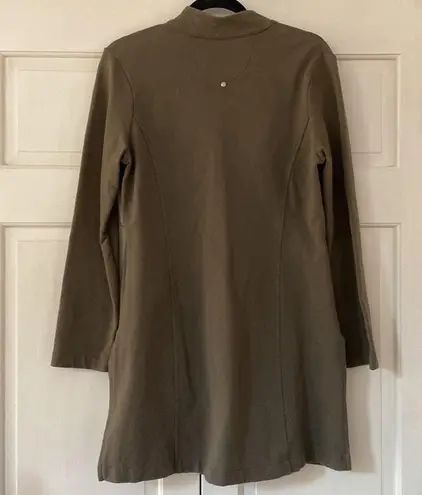 Neon Buddha Sage Green Cotton Stretch Coin Jacket Pockets Comfort Bohemian Small