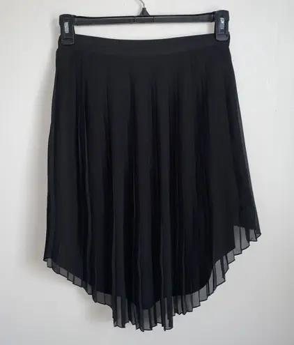 American Eagle Women‘s Size 4 Black Pleated High Low Style Whimsical Fairy Skirt