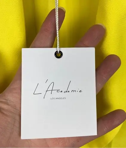 L'Academie Revolve L’academie Yellow Tie Waist The Maggy Blazer Sz.S NWT