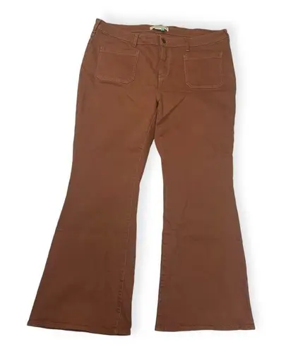 Pilcro and the Letterpress Pilcro women's 18 W bootcut jeans rust patch pocket anthropologie denim casual