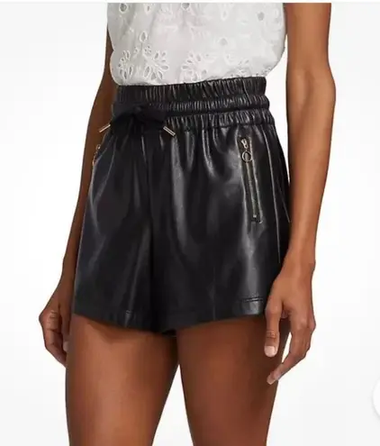 Generation Love Womens Arianna Vegan Leather Shorts - Black XS