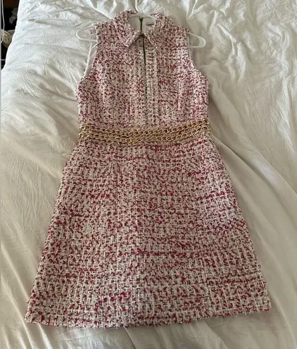 Alice + Olivia  Chain trim tweed dress SZ 4 BNWT