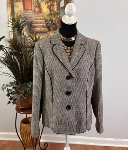 Le Suit Women Blazer Jacket Women's 16 Office Wear Single Breasted Notch Lapel