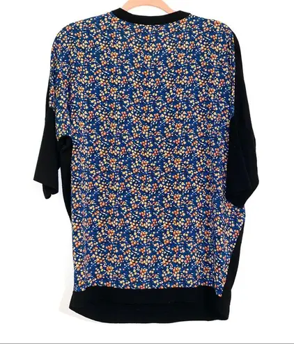 Derek Lam Back Floral Sweater Top L