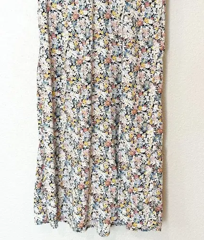 Abercrombie & Fitch  Womens Midi Dress Ditsy Floral Short Puff Sleeve Size M